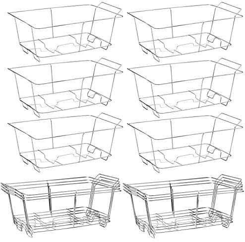MAXYGIFT Chafing Wire Rack Buffet Stand - 12 Pack Full Size Racks For Dish Serving Trays Food Warmer catering supplies for Parties, Occasions, or Events