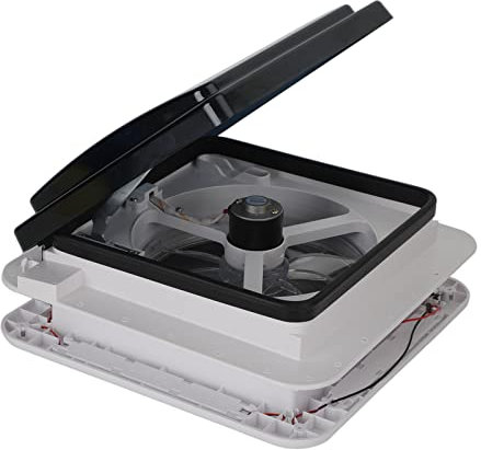 Areyourshop RV Caravan Roof Vent Motorhome Gadgets,3 Types of Air Outlet Motor RV Fan 12V Skylight With LED Light,12V Super Silent Motorhome Vent Fan Accessories