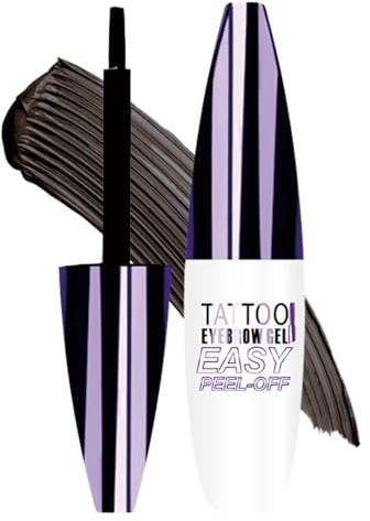 Peel Off Eyebrow Gel Brow Tint Eyebrow Tint Eye brow Colours EyebrowPen Anti Smudge Lasting EyebrowGel Waterproof Brow TintLasts Up To 3 Days (#03 Black)
