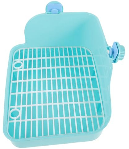 Happyyami Töpfchentrainer Für Kleintiere Haustiertoilette Innen Für Hamster Kaninchen Meerschweinchen Frettchen Mit Wanddesign Für Streu-Kontrolle Sauberes Training