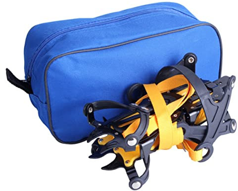 DEARMAMY Eiskrallen Traktion Klettern Anti-rutsch Schnee Griffe Für Boot Schuhe Mit Manganstahl-spikes Für Schnee Eis Schlamm Und Rutschigen Oberflächen