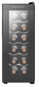 Orbegozo Vinoteca para vinos VT 1240, 12 botellas, función auto-descongelación, 34 litros, negro.