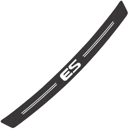 CHAOWEIFB Protector de Parachoques Trasero para Lexus ES, Carbono Fibra Protección Borde de Carga Protector de Umbral de Puerta Accesorios,White