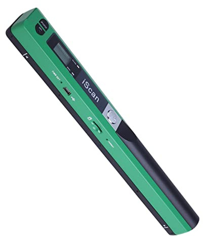 iScan Mini handhållen bärbar skanner 300/600/900DPI JEPG PDF-format kompakt grön 255x28x25mm