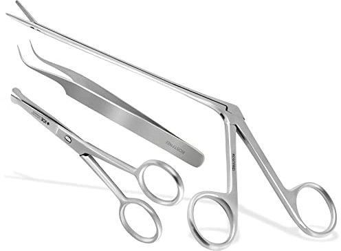 Premium Zeckenentferner Pflege-Set Fremdkörper Zeckenzange Zange Pinzette Pfotenschere