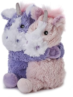 Warmies Warm Hugs enhörning mikrovågsugn med franskt torkat lavendeldoft, helt uppvärmbar värmeplatta för ångest och smärtlindring