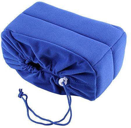 Custodia per Fotocamera Universale Inserto Divisorio Borsa per Fotocamera Imbottita Custodia Antiurto per Fotocamera DSLR, Lenti, può Essere Inserita Nello Zaino, Borsa per Laptop (Blu)