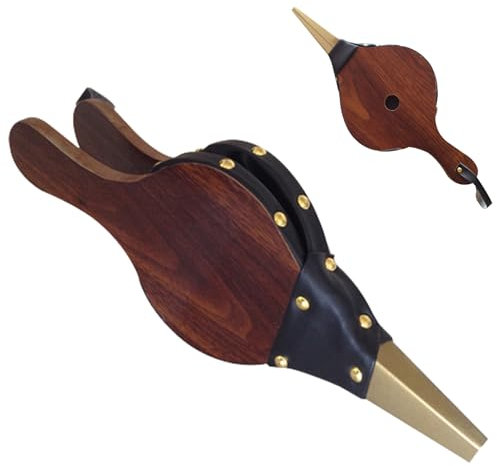 Jsleid Souffleur d'Air En Bois, Souffleur De Cheminée, Souffleur à Air En Bois Vintage, Souffleur De Cheminée Manuel, Pour Barbecue Extérieur, Camping, Cheminée Pour Faire Du Feu