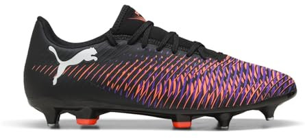 PUMA Unisex Future 8 Play MXSG Fussballschuh, Black White-Glowing RED, 44.5 EU