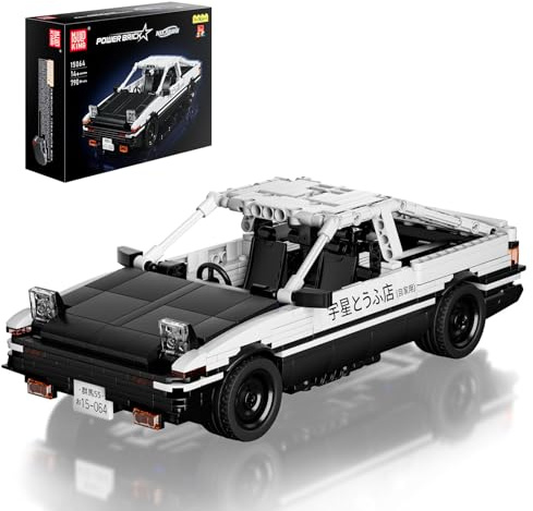 Mould King 15064 Technical Initial D AE86 Speed Champion - Set di mattoncini da costruzione con motore di ritiro, compatibile con altre marche (790 pezzi)