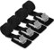 LEAZZLE 4 Pièces 100cm x 25mm Sangles D'Arrimage Avec Rembourrage, Sangle a Cliquet Noir avec Boucle de Serrage, Sangle Arrimage pour Porte Velo Attelage, Moto, Bagage, Voiture, 200 Kg Capacité Charge