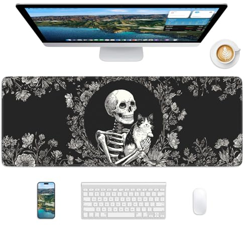 Velluxion Mouse Pad 31.5x11.8in Large Desk Mat Non-Slip for Office