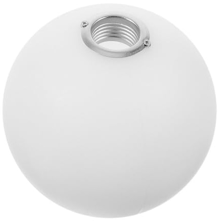 MAGICLULU Pantalla de Lámpara de Bola Blanca con Base Roscada Pantalla Acrílica Translúcida Resistente para Lámparas de Techo Reemplazo para Candelabros y Luminarias de Patio