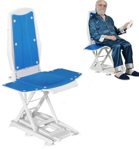 Sollevatore Per Vasca Da Bagno,Sollevatore Elettrico Portatile Per Sedia A Rotelle,Ausili Per Disabili,Sedia Da Bagno Per Facilitare L'igiene Personale,Con Pannelli Rimovibili 63.5*40.6*50CM