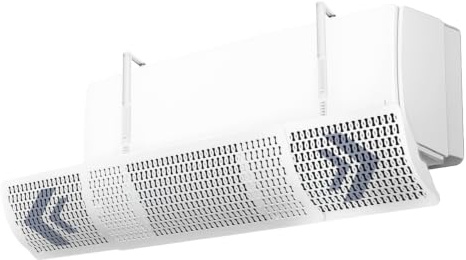 Errecom FLOWY Universal Air Conditioner Deflector for Split Air Conditioners – Adjustable Height, Width & Angle, Improves Air Distribution, Prevents Direct Airflow, Easy No-Drill Installation