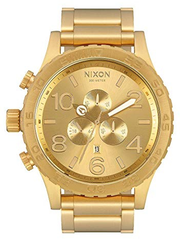 Nixon Herrenuhr Chronograph Quarz mit Edelstahlarmband – A083502-00