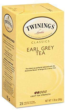 Twinings, Classics, Earl Grey Tea, 25 Tea Bags, 1.76 oz (50 g)