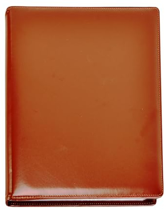 Arpan A4 Professional Display Book Folder for Presentations, CVS, Artwork & Interviews – Leather Portfolio Presentation Folder with 48 Pockets (96 Views) – A4 Pocket Display Book (Brown)