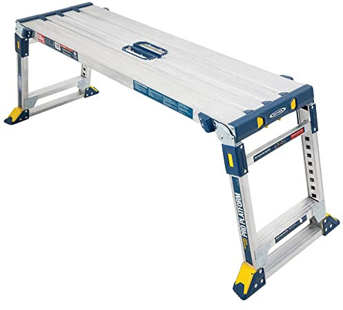 Werner 79023 Verstellbare Pro Arbeitsbühne Work & Access, Silber, Einheitsgröße