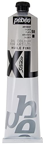Pébéo - Fine Oil XL 200 ML - Silver Oil Painting - Pébéo Oil Painting - Silver 200 ml