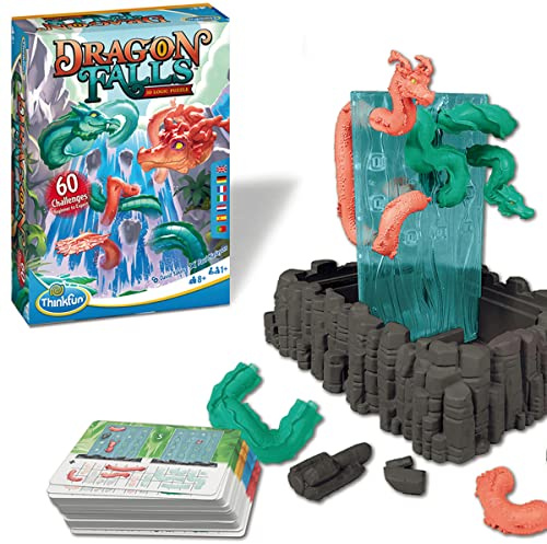 ThinkFun 76496 Dragon Falls - 3D Logikspiel, für Kinder und Erwachsene, Brettspiel ab 1 Spieler, ab 8 Jahren