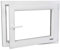 Fenster - Kunststofffenster Weiss BxH 600x400 mm - Garagenfenster/Gartenhausfenster/Kellerfenster 60x40 cm 2-fach Verglast - Din Rechts - Funktion Dreh Kipp