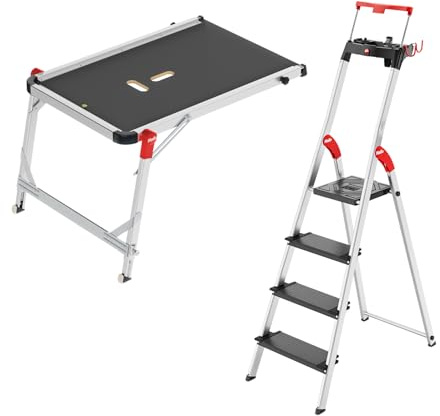 Hailo L100 Topline Set mit TP1 Treppenpodest, 4 XXL-Stufen bis 150 kg