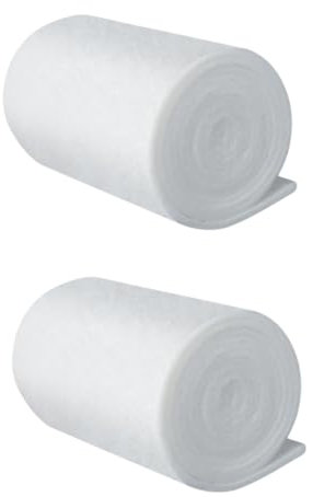 Happyyami 2pcs Filtration for Aquarium Fish Tank Filter Pads White Fiber Filter Floss Biochemical Sponge Pad 30x40cm Suitable for Tank Types