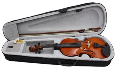 Jenbnoau Violine 3/4 Violine, Musikinstrumente für Erwachsene und Kinder, Mit Hartschalenkoffer, Bogen, Perfekt für AnfäNger