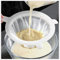 Fine Mesh Strainer, 200 Mesh Fine Mesh Food Grade PP Strainer Ultra-Fine Nylon Mesh Sieve Mesh Colander with Non Slip Handle for Seedless Jam, Flour, Yoghurt, Soy Milk