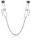 Kutocesy Morsetti Per Capezzoli Morsetti Per Clitoride In Acciaio Inox Regolabile Con Catena Morsetto Capezzolo Per Donne Gioielli Estrema Schiava Uomini Donne Giocattoli Sessuali (Silver)