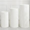 sourcing map Set of 3 White Cylinder Spandex Stand Covers, Plinth Stand Cover for Party Wedding Birthday Decoration, Only Contains Cylinder Covers (Velvet Fabric - Large)