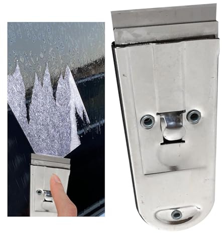 Raspador de vidrio para ventanas, raspador de pintura de ventanas - Herramienta de raspador de vidrio de metal para uso doméstico,Rascador de estufa con tapa de vidrio, raspador de limpieza