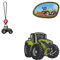 Step by Step Magic Mags Tractor Jimmy, 3-teilig, 2 Magnet-Applikationen und 1 Anhänger, Landwirtschaft, passend zum Schulranzen oder Vorschulrucksack