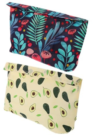 VANZACK Bolsa Mantiene de para Alimentos Conservación Reutilizable de Algodón Cera de Abeja Frescura y Protege el Medio Ambiente para Uso Diario