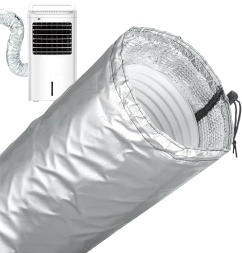 Manicotto Isolante Per Tubo Climatizzatore Portatile,Fascia Avvolgente Isolante Lavabile Portatile - Per Condizionatore D'Aria - Esterno Interno Garage Camper Stanza Casa Appartamento Uffici