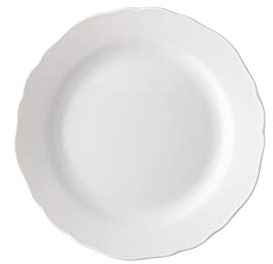 Hutschenreuther Maria Theresia 02013-800001-10017 - Piatto con Bordo 17 cm, Colore: Bianco