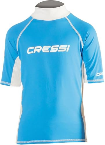 Cressi Kinder Rash Guard,Blau, S/2 (Herstellergröße:6-7 Jahre)