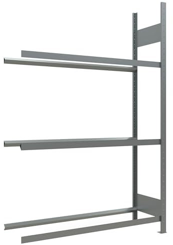 SCHULTE Lagertechnik Anbauregal, Räder-/Reifenregal, 2000 x 1300 x 400 mm (HxBxT), verzinkt, 3 Lagerebenen á 150 kg Fachlast pro Ebene