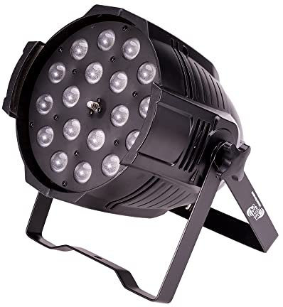 ETEC Professional LED PAR 64 18x15 Watt RGBWA 5in1 Zoom Studio Scheinwerfer - Disco Party Beleuchtung DJ Club Veranstaltungstechnik Theater Bühne Farbmischung