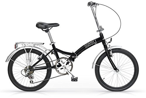 MBM Easy A01 Vélo Pliable 20 ACC 6 V Mixte Adulte, Noir XX