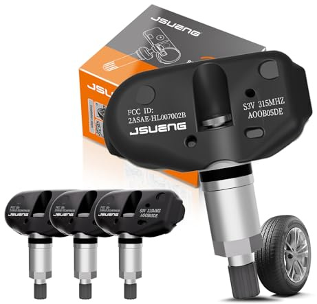 Jsueng 315MHz TPMS Sensor, Tire Pressure Monitoring System Sensor fit for Acura MDX RL TL - Honda Pilot Odyssey Touring Ridgeline, 4PCS Replaces 06421S3VA04 06421S9VA03