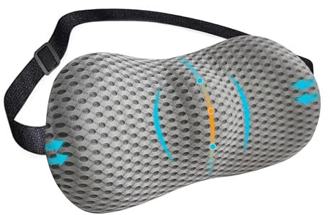 Relivy - Lordosenstütze Auto, Rückenkissen Sofa und Auto, Rückenkissen Bürostu, Lendenwirbelkissen, Lendenkissen Auto und Bürostuhl, Lordosekissen Auto, Rückenstützkissen, Gris