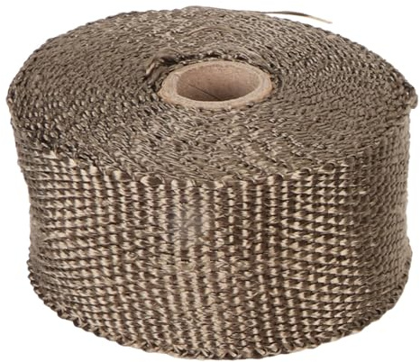 Fireproof Tape Heat Insulating Pipe Wrap Anti Scalding Chimney Ribbon Stove Flue Protector with 2 Clamps
