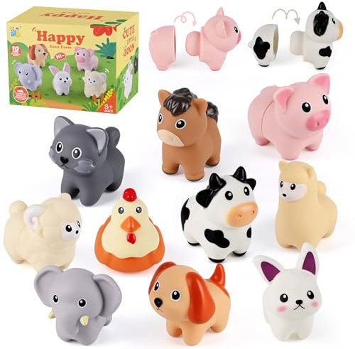 Victse Montessori Spielzeug für Kleinkinder, Farbsortierung & Stapeln Passende Lernsortierspielzeug, Motorikspielzeug Baby Sensory Lernspiele Geschenk für Kinder Jungen Mädchen