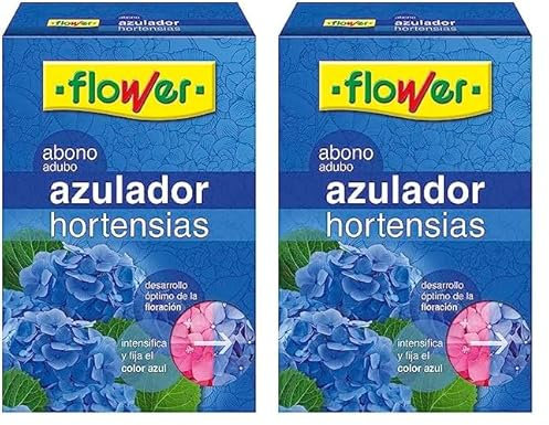Flower - Abono Azulador de Hortensias Soluble 600 gr | Intensifica el Color Azul | Optimiza la Floración | Con Hierro, Magnesio y Aluminio, No aplica, 16x5.5x23.5 cm, Abono Sólido (Paquete de 2)