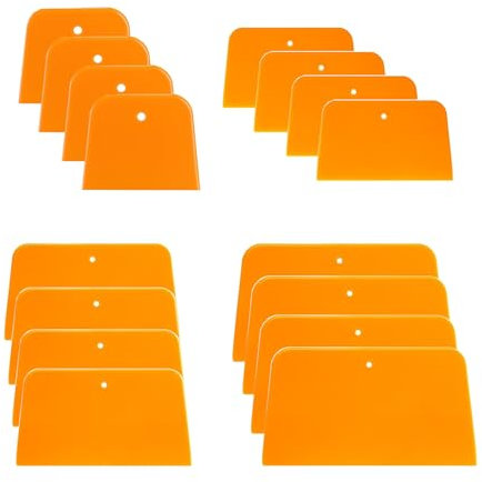 HUAZIZ 16 Piezas Espátula De Pintor De Plástico, Espátula para Coche, Juego De Espátulas, Espátula De Pintor, Juego De Espátulas De Superficie para Aplicar Masillas, Esmaltes, Selladores
