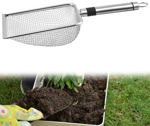Set di setacci professionali in acciaio inox per setacciatura e giardinaggio accurati (2,8 mm)