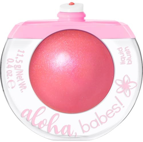 Essence Cosmetics aloha, babes! blush liquido, Ultra pigmentato, asciugatura rapida, brillante, 11.5 g