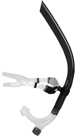 Tubo de Snorkel Natación,Snorkel Frontal para Nadar en Piscina | Accesorios De Entrenamiento con Boquilla De Silicona Y Correa Ajustable para Nadadores